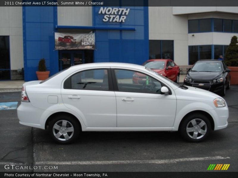 Summit White / Charcoal 2011 Chevrolet Aveo LT Sedan