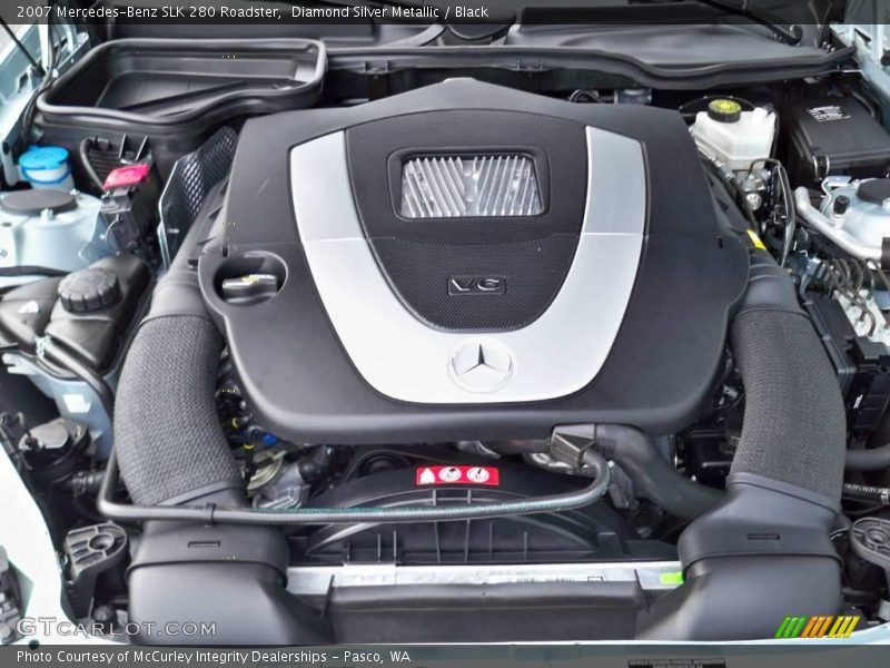 Diamond Silver Metallic / Black 2007 Mercedes-Benz SLK 280 Roadster