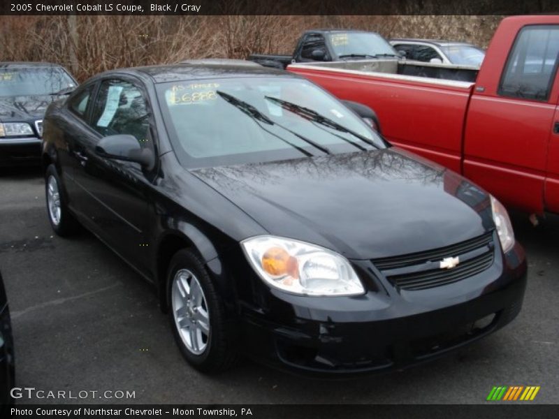 Black / Gray 2005 Chevrolet Cobalt LS Coupe