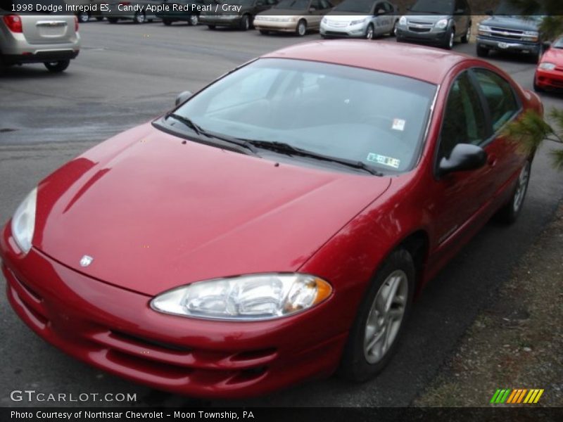 Candy Apple Red Pearl / Gray 1998 Dodge Intrepid ES