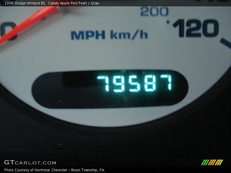 Candy Apple Red Pearl / Gray 1998 Dodge Intrepid ES