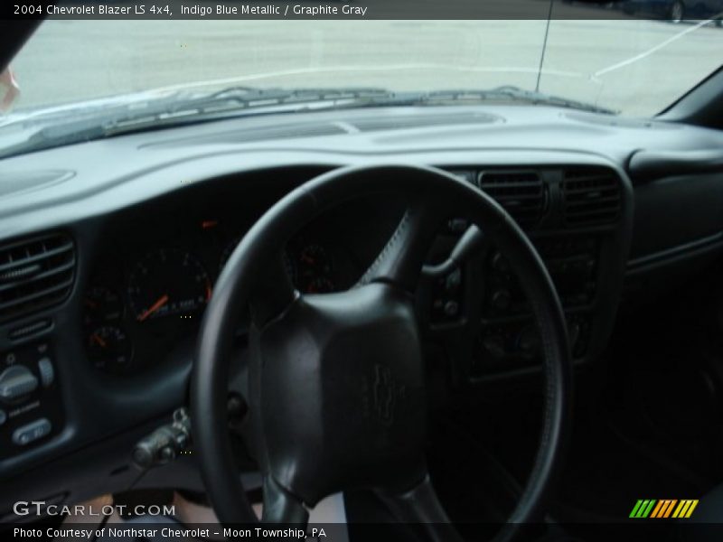 Indigo Blue Metallic / Graphite Gray 2004 Chevrolet Blazer LS 4x4