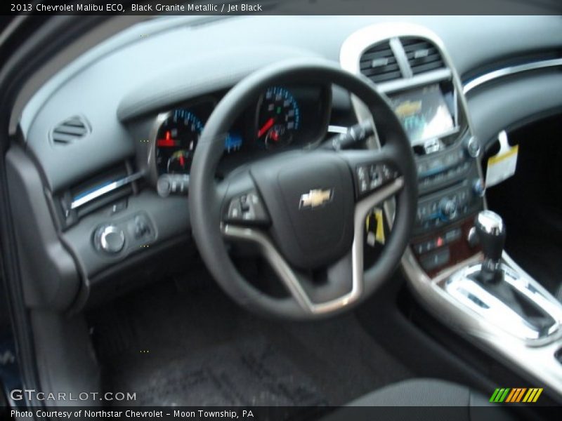 Black Granite Metallic / Jet Black 2013 Chevrolet Malibu ECO