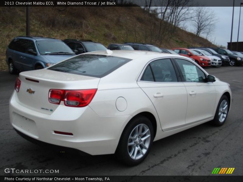 White Diamond Tricoat / Jet Black 2013 Chevrolet Malibu ECO