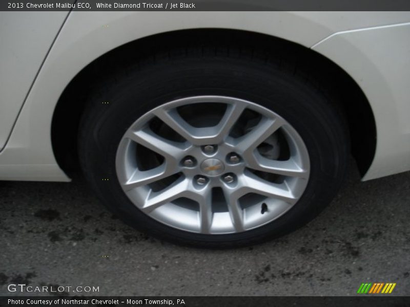 White Diamond Tricoat / Jet Black 2013 Chevrolet Malibu ECO