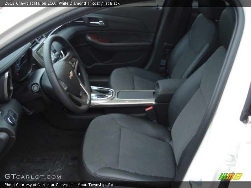 White Diamond Tricoat / Jet Black 2013 Chevrolet Malibu ECO