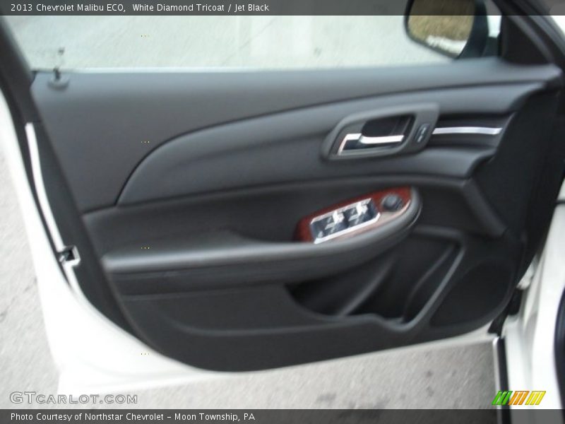 White Diamond Tricoat / Jet Black 2013 Chevrolet Malibu ECO