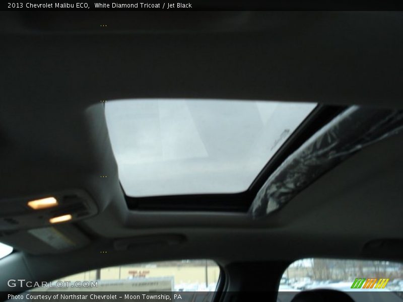 White Diamond Tricoat / Jet Black 2013 Chevrolet Malibu ECO