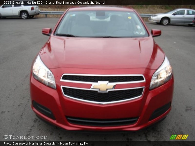 Crystal Red Tintcoat / Cocoa/Light Neutral 2013 Chevrolet Malibu ECO