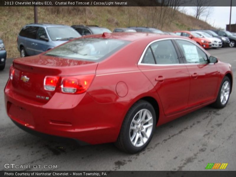 Crystal Red Tintcoat / Cocoa/Light Neutral 2013 Chevrolet Malibu ECO