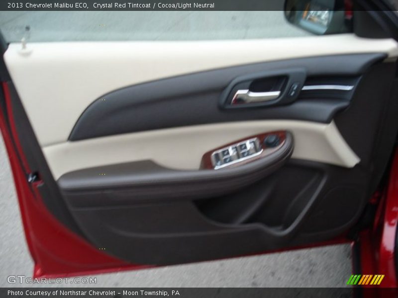 Crystal Red Tintcoat / Cocoa/Light Neutral 2013 Chevrolet Malibu ECO