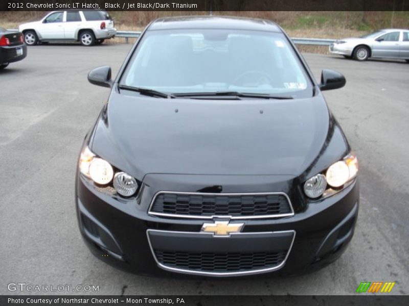 Black / Jet Black/Dark Titanium 2012 Chevrolet Sonic LT Hatch