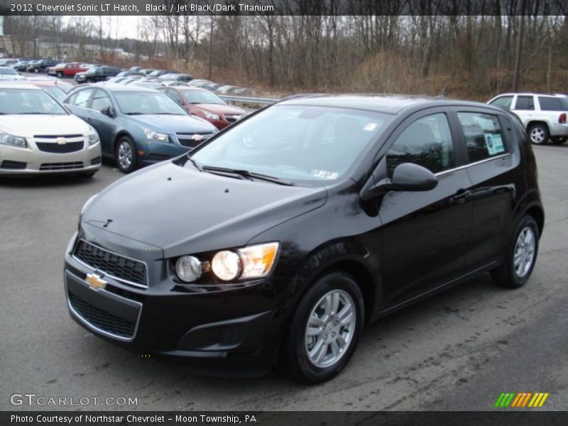 Black / Jet Black/Dark Titanium 2012 Chevrolet Sonic LT Hatch