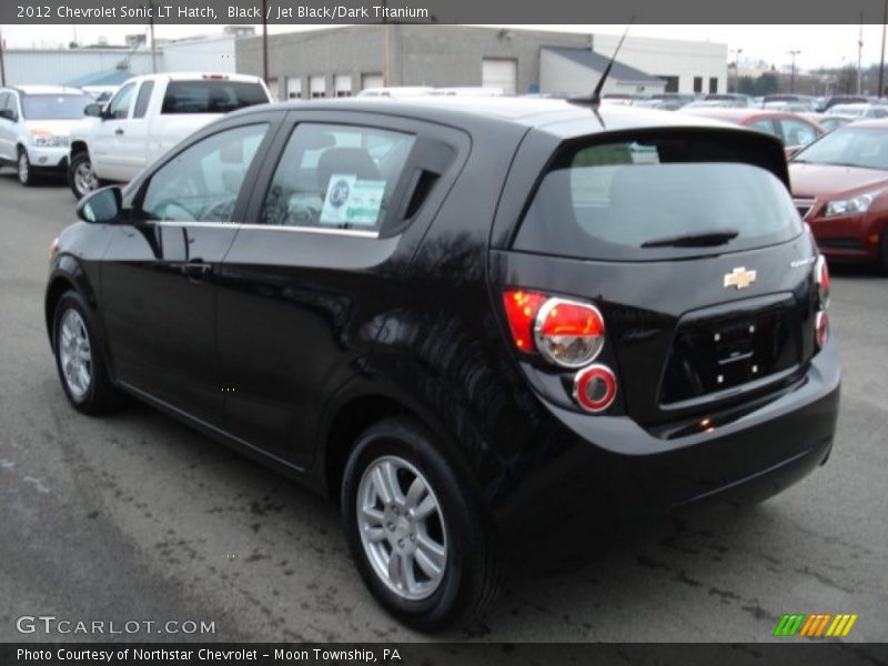 Black / Jet Black/Dark Titanium 2012 Chevrolet Sonic LT Hatch