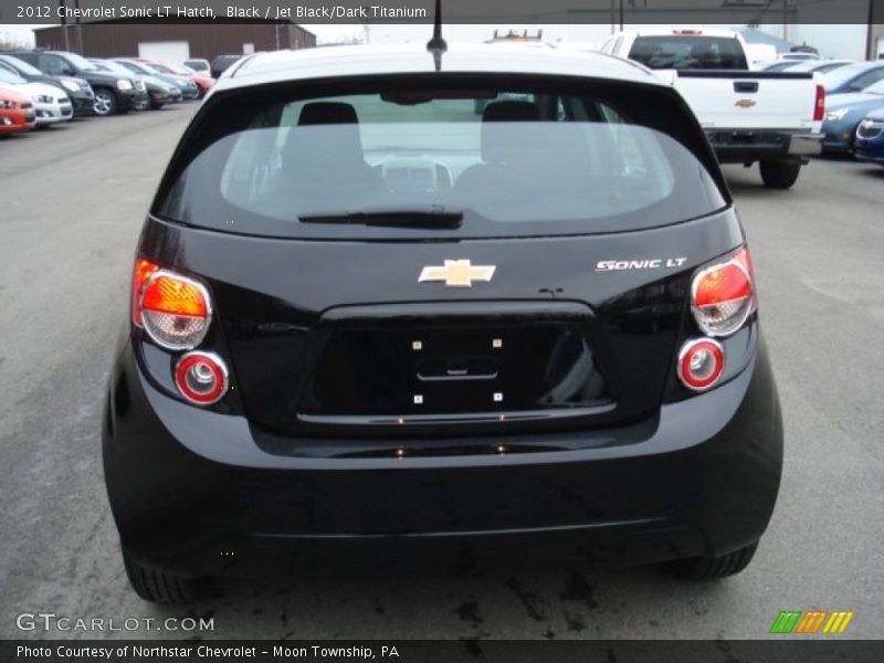 Black / Jet Black/Dark Titanium 2012 Chevrolet Sonic LT Hatch