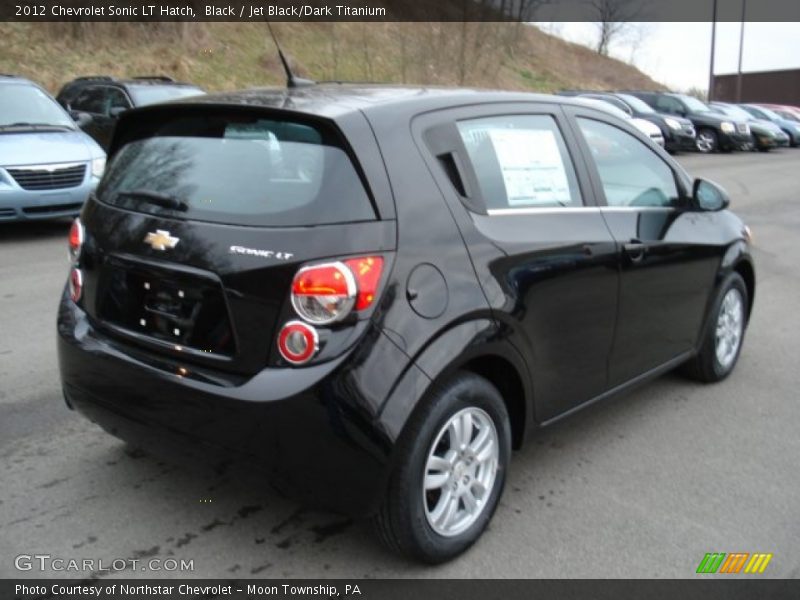 Black / Jet Black/Dark Titanium 2012 Chevrolet Sonic LT Hatch