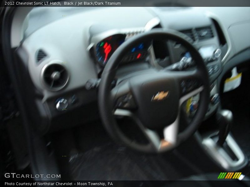 Black / Jet Black/Dark Titanium 2012 Chevrolet Sonic LT Hatch
