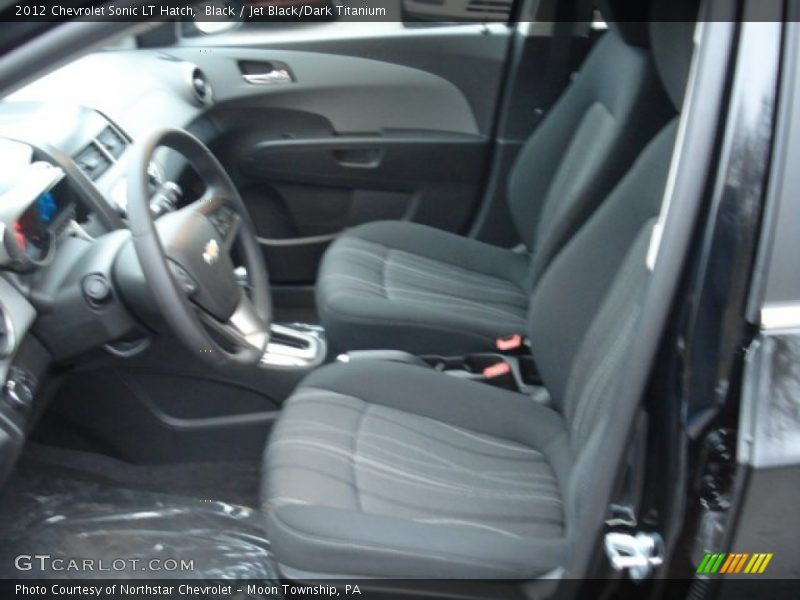 Black / Jet Black/Dark Titanium 2012 Chevrolet Sonic LT Hatch