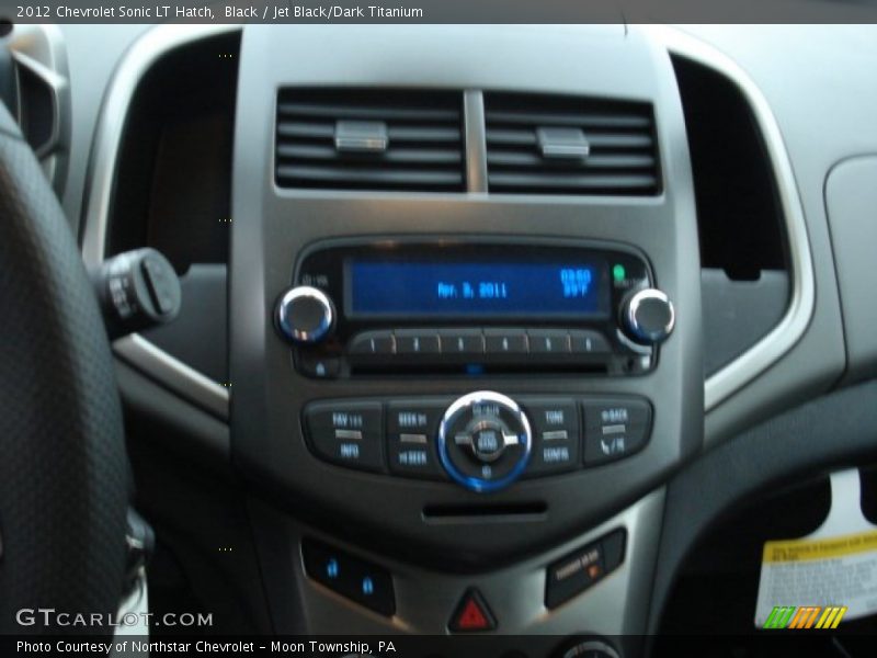 Black / Jet Black/Dark Titanium 2012 Chevrolet Sonic LT Hatch