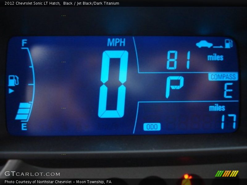 Black / Jet Black/Dark Titanium 2012 Chevrolet Sonic LT Hatch
