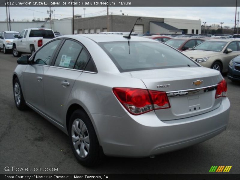 Silver Ice Metallic / Jet Black/Medium Titanium 2012 Chevrolet Cruze LS
