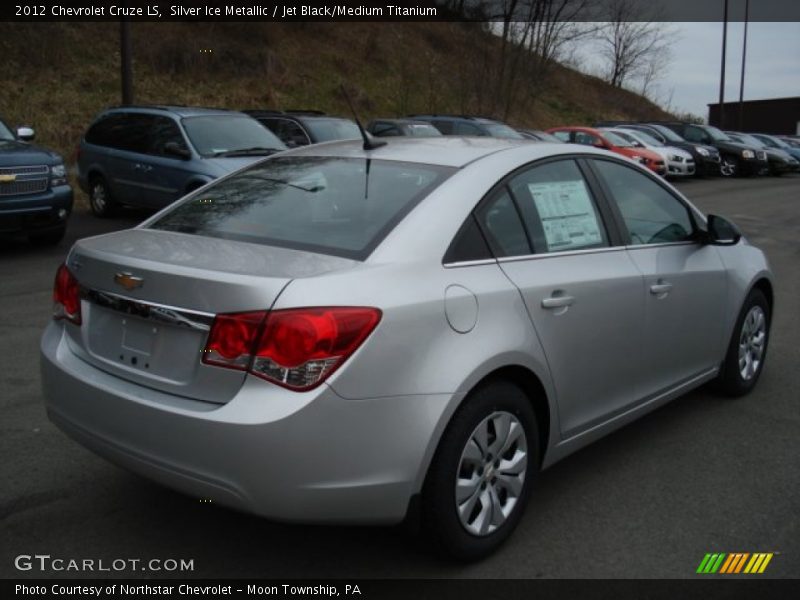 Silver Ice Metallic / Jet Black/Medium Titanium 2012 Chevrolet Cruze LS