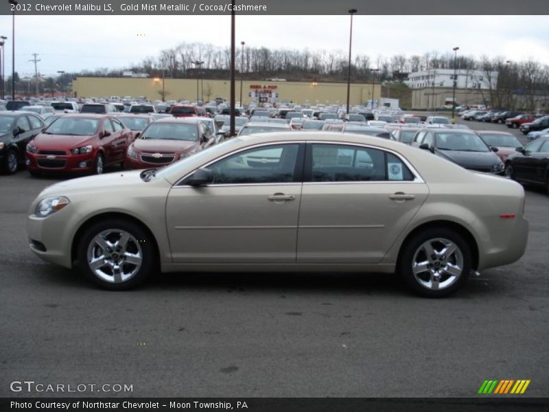 Gold Mist Metallic / Cocoa/Cashmere 2012 Chevrolet Malibu LS
