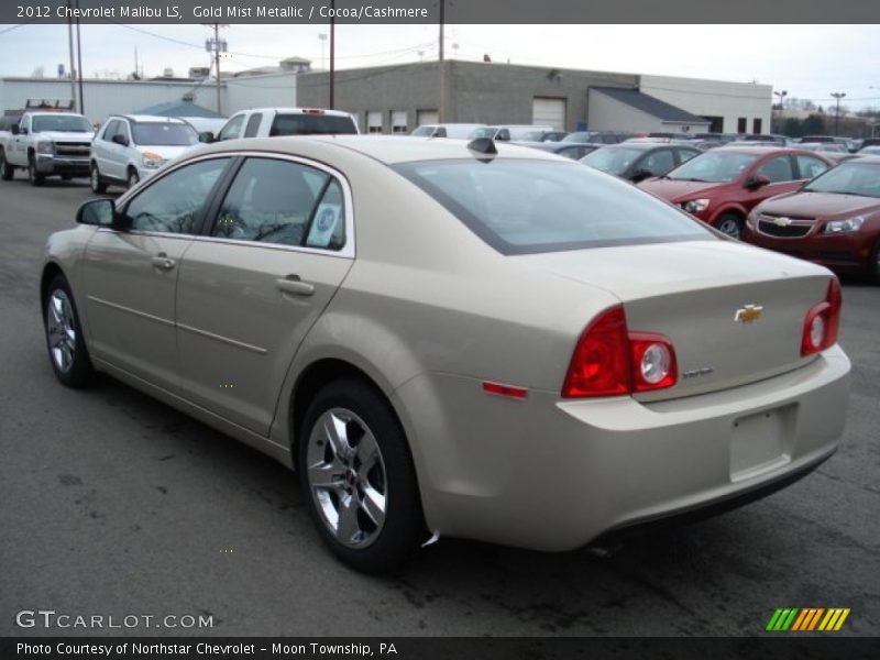 Gold Mist Metallic / Cocoa/Cashmere 2012 Chevrolet Malibu LS