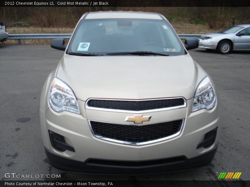 Gold Mist Metallic / Jet Black 2012 Chevrolet Equinox LS