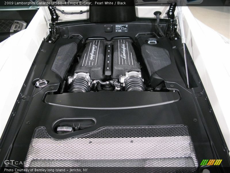 Pearl White / Black 2009 Lamborghini Gallardo LP560-4 Coupe E-Gear