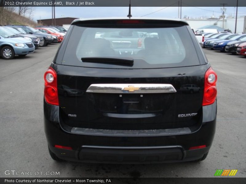 Black / Jet Black 2012 Chevrolet Equinox LS AWD