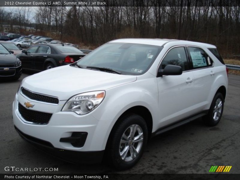 Summit White / Jet Black 2012 Chevrolet Equinox LS AWD