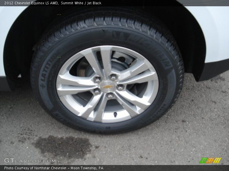 Summit White / Jet Black 2012 Chevrolet Equinox LS AWD