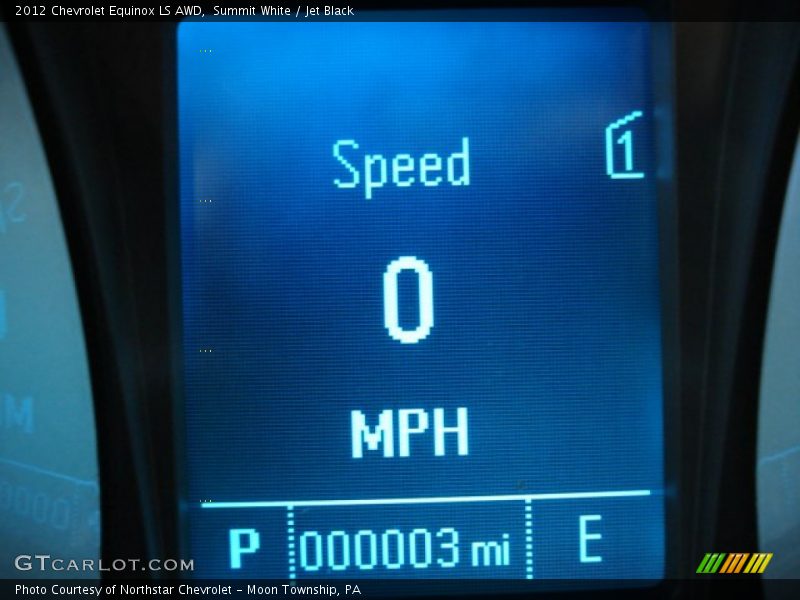 Summit White / Jet Black 2012 Chevrolet Equinox LS AWD