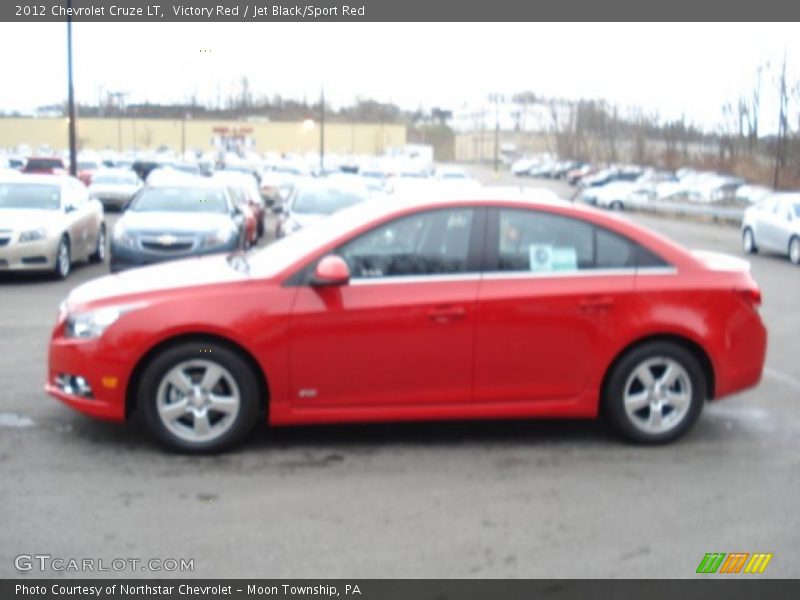Victory Red / Jet Black/Sport Red 2012 Chevrolet Cruze LT