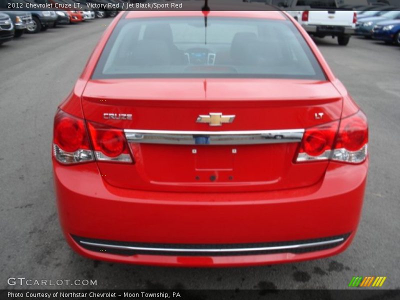 Victory Red / Jet Black/Sport Red 2012 Chevrolet Cruze LT