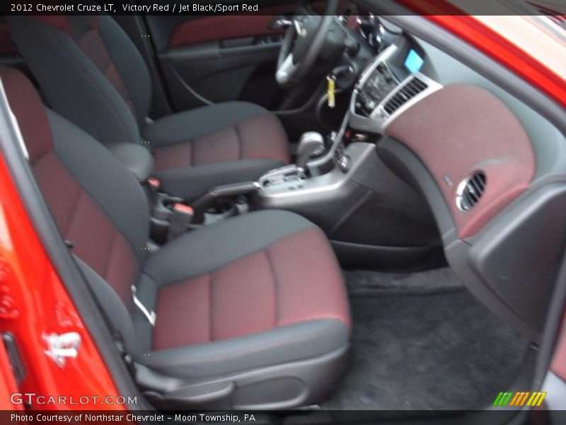 Victory Red / Jet Black/Sport Red 2012 Chevrolet Cruze LT