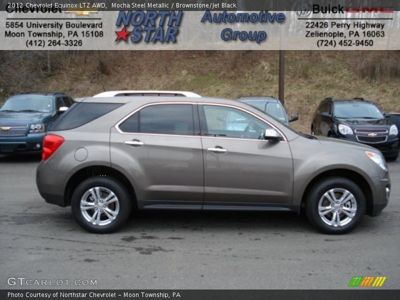 Mocha Steel Metallic / Brownstone/Jet Black 2012 Chevrolet Equinox LTZ AWD