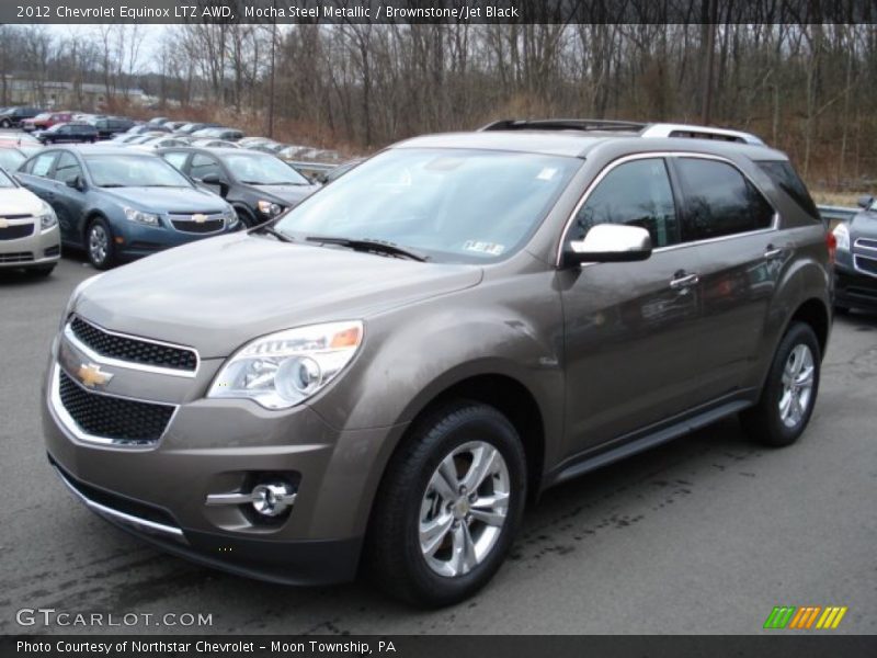 Mocha Steel Metallic / Brownstone/Jet Black 2012 Chevrolet Equinox LTZ AWD