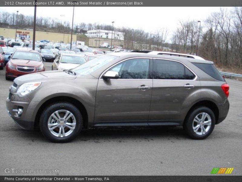 Mocha Steel Metallic / Brownstone/Jet Black 2012 Chevrolet Equinox LTZ AWD