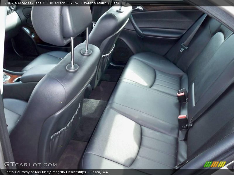 Pewter Metallic / Black 2007 Mercedes-Benz C 280 4Matic Luxury