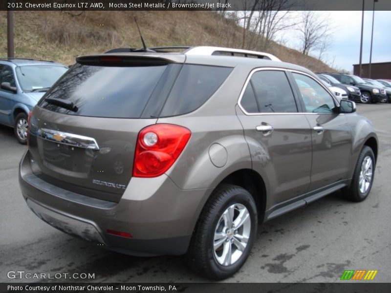 Mocha Steel Metallic / Brownstone/Jet Black 2012 Chevrolet Equinox LTZ AWD