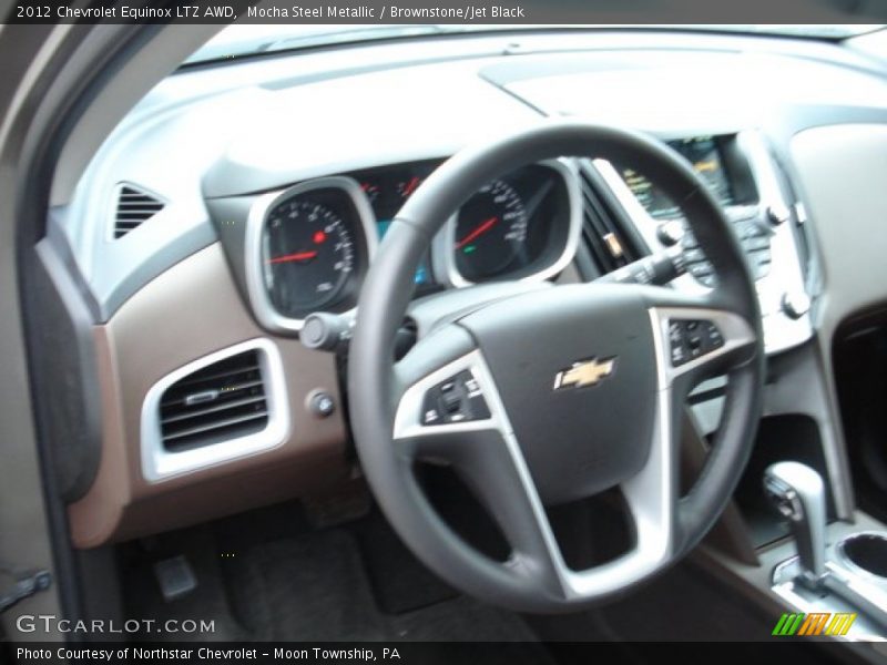 Mocha Steel Metallic / Brownstone/Jet Black 2012 Chevrolet Equinox LTZ AWD