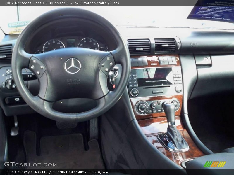 Pewter Metallic / Black 2007 Mercedes-Benz C 280 4Matic Luxury