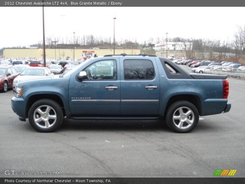 Blue Granite Metallic / Ebony 2012 Chevrolet Avalanche LTZ 4x4