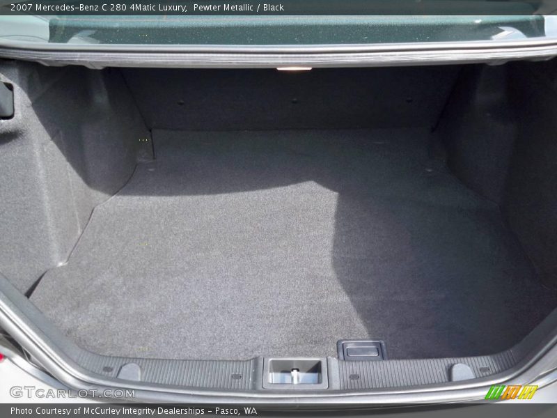 Pewter Metallic / Black 2007 Mercedes-Benz C 280 4Matic Luxury