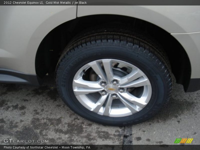 Gold Mist Metallic / Jet Black 2012 Chevrolet Equinox LS