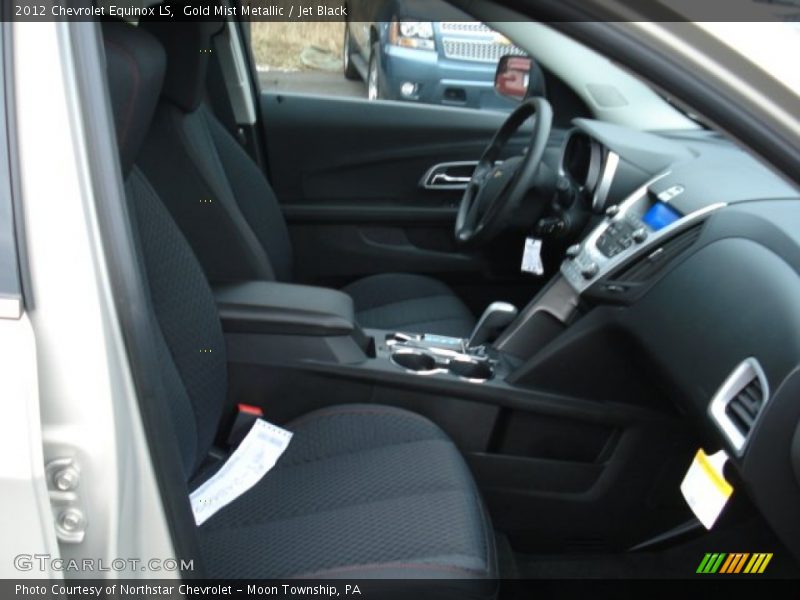Gold Mist Metallic / Jet Black 2012 Chevrolet Equinox LS