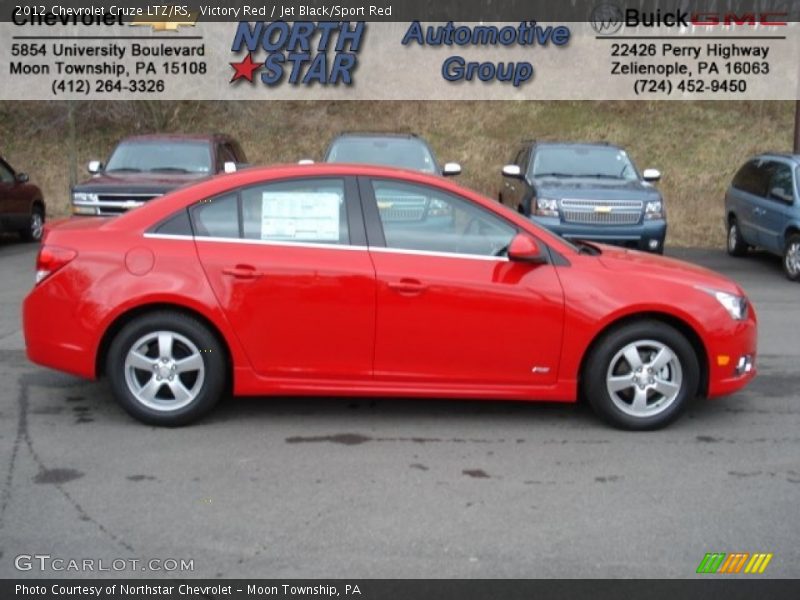 Victory Red / Jet Black/Sport Red 2012 Chevrolet Cruze LTZ/RS