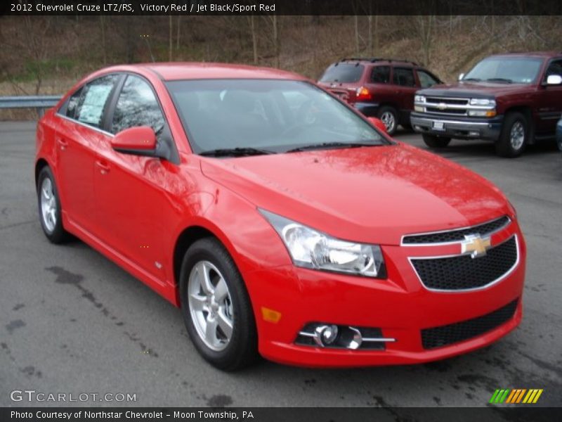 Victory Red / Jet Black/Sport Red 2012 Chevrolet Cruze LTZ/RS